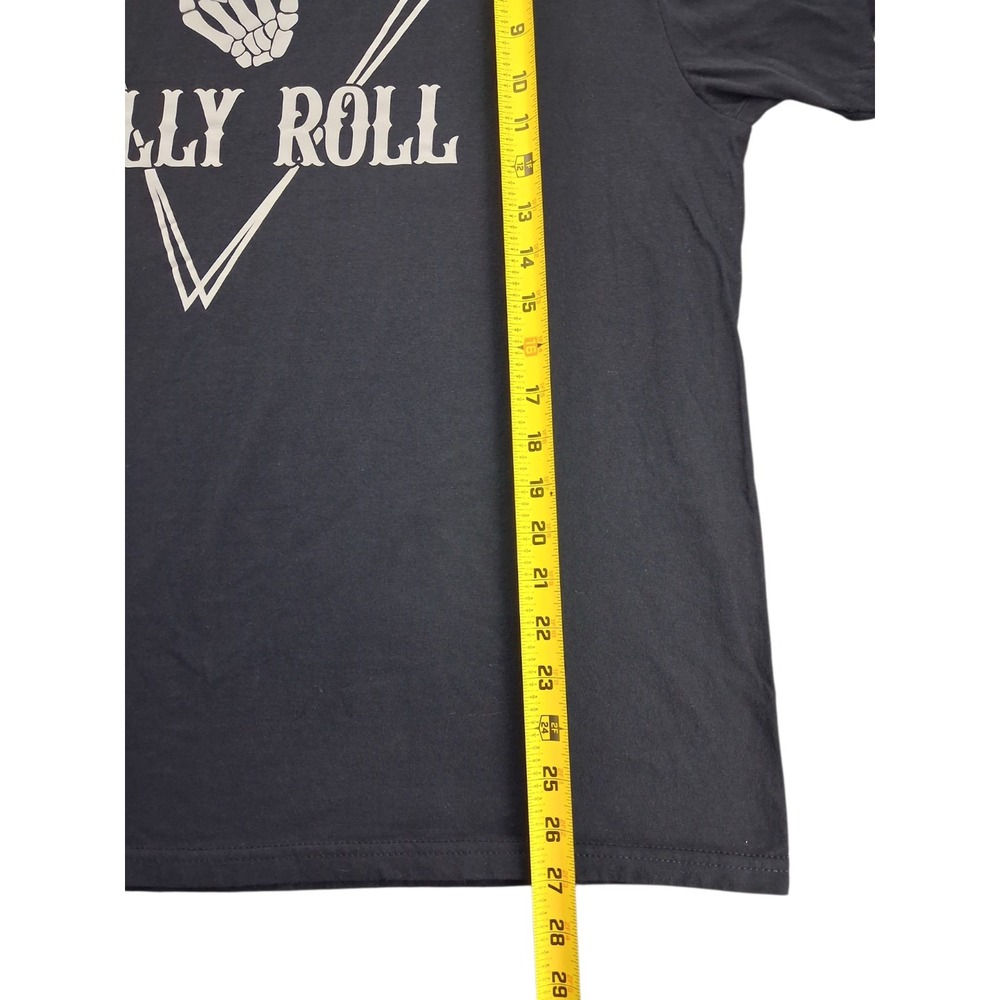 Jelly Roll T Shirt Mens XL Black Skeleton Peace Sign Graphic Country Music Tee - Picture 6 of 7